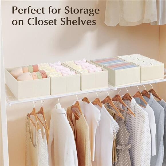 Drawer Organizer Set 15 Pack Foldable Closet Dresser Storage Bins for Clothes So - Picture 6 of 7